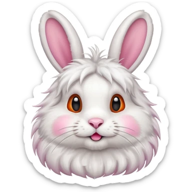 carrot-eating rabbit sticker