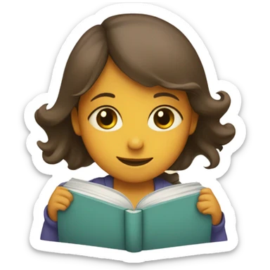 a book with little girl hugging each other  sticker