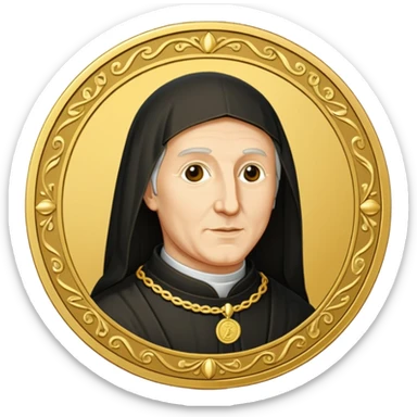 Create me a startup logo for an accounting startup inspired by Luca Pascioli the father of accounting sticker