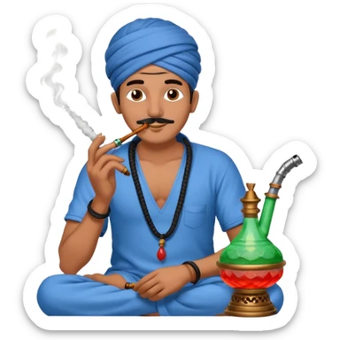 Haryanvi hookah sticker