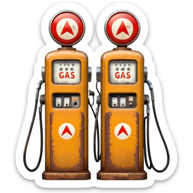 generate a realistic gas station sticker