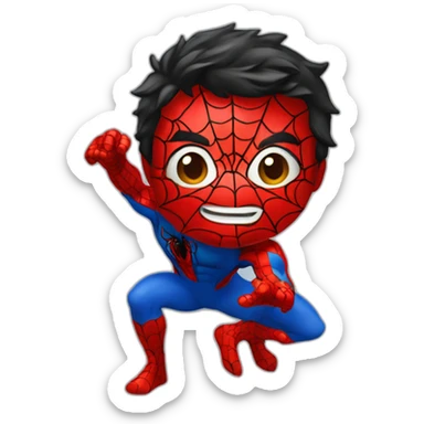 Spiderman man a l’envers sticker