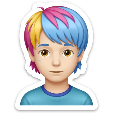 Make the girl in the middle a boy with a wig on sticker