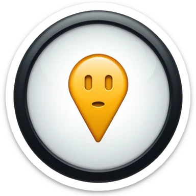 2 exclamation marks in a circle with white colour and its background in light blue colour sticker