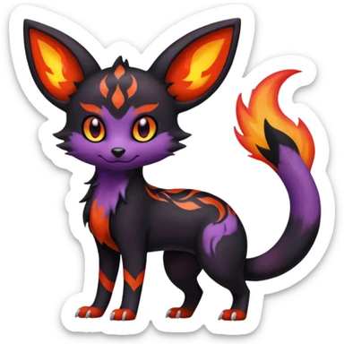 
Umbreon-Torracat-
Salandit-Fennekin-Fakémon-Digimon-fusion (full body) sticker