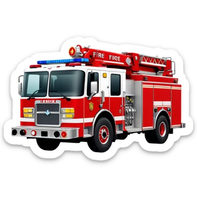 Fire Engine - Pierce Enforcer Pumper (Model Year: 2021) (Iconic colour: Red) sticker