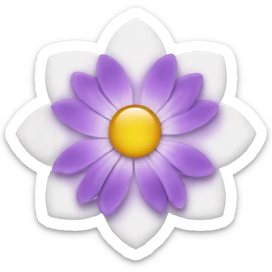 Spiritual flower sticker