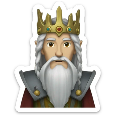 Turgon High King of the Noldorin Elves sticker