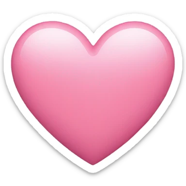 Pink heart sticker