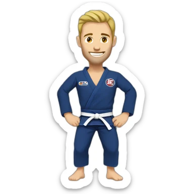 No gi bjj guy sticker