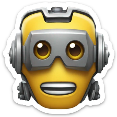 Robots enojado sticker