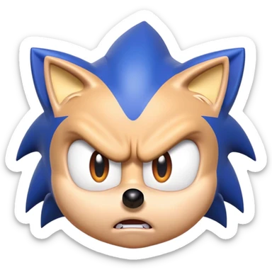 Soni cwith an angry face sticker