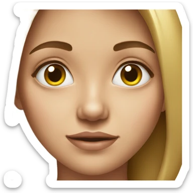 realistic portrait of a girl sticker