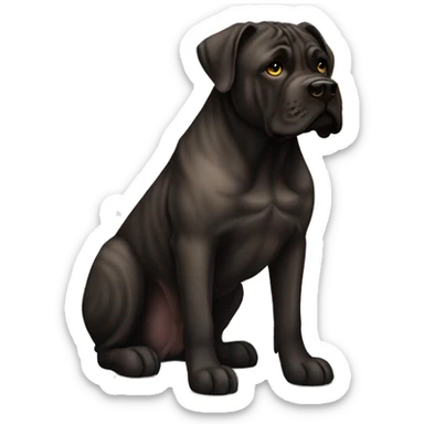 Cane corso black and brown brindle  sticker