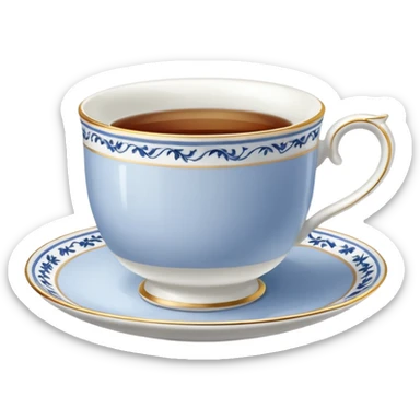 A teacup sticker