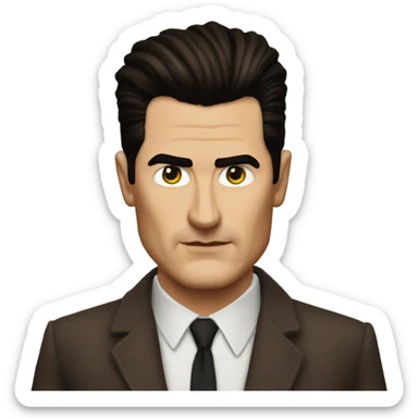 dale cooper twin peaks owls sticker