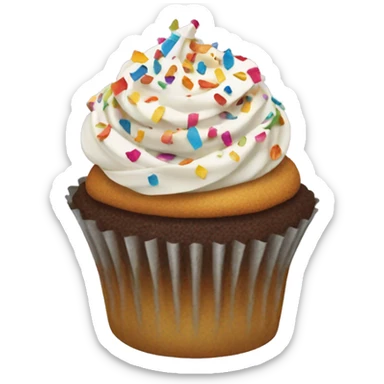 Confetti cupcake  sticker