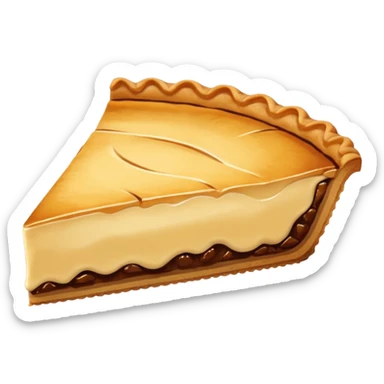 minimal slice of pie sticker