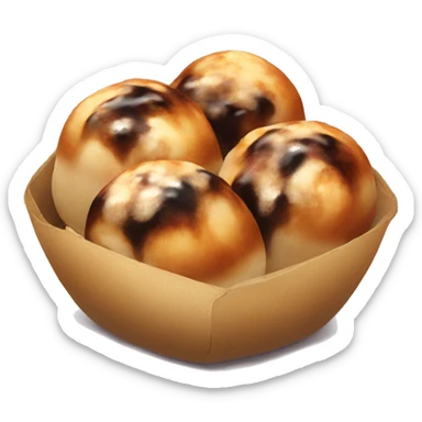 realistic takoyaki still life  sticker