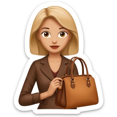 italian fashion with bag sticker