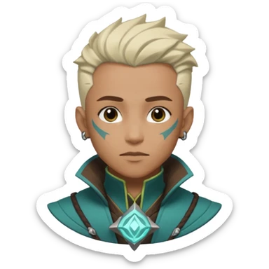 Ekko from the Arcane (a Netflix animation) sticker