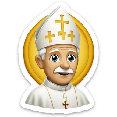 Pope in Bavaria sticker