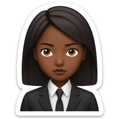 Business Photoshoot woman back and white sticker