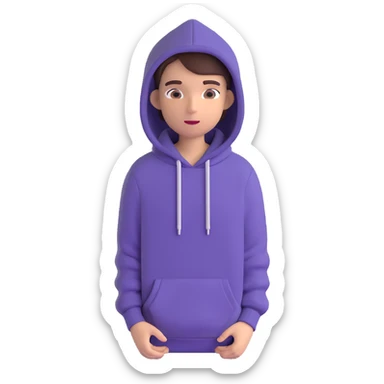 fashionable hoodie sticker