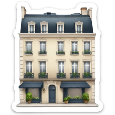Maison de luxe style parisien  sticker