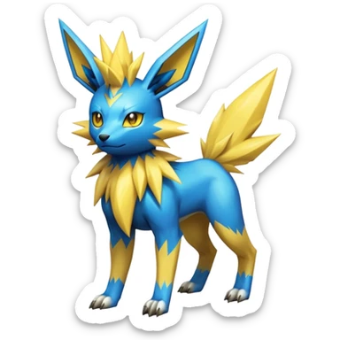 Manectric-Lucio-Jolteon-Fakémon-hybrid-creature (full body)  sticker