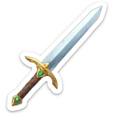 isometric link sword from zelda sticker