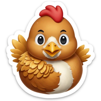 Chick-fil-a chicken sticker