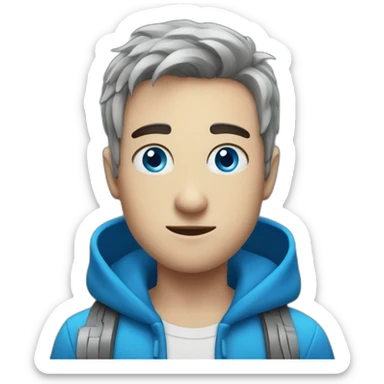 this with blue eyes sticker