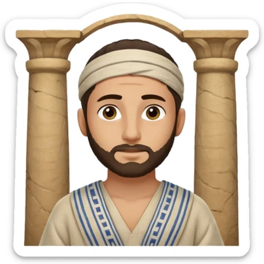 jewish man young ancient Judea sticker