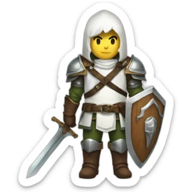 white link armor totk sticker