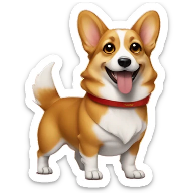Communist corgi sticker