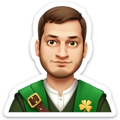 Wearing a Green Kilt sticker