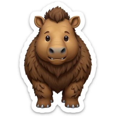 a Woolly rhinoceros sticker