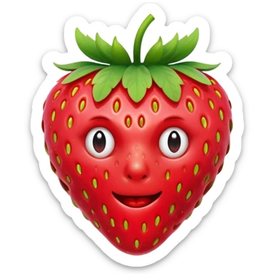 strawberry mixed with 67 brainrot sticker