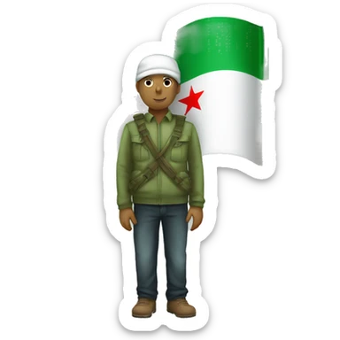 Green flag of Syria sticker