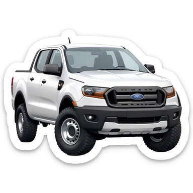 Ford Ranger - Ford (Model Year: 2024) (Iconic colour: White) sticker