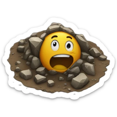 loud talking fallen in the crater sticker