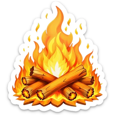 Bonfire emoji sticker