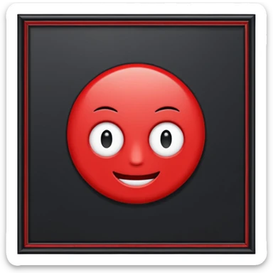 just the text "alô!" with a red frame sticker