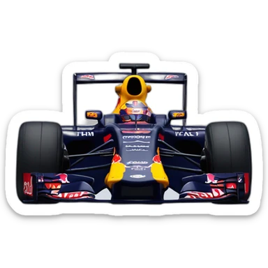 formula 1 red bull car singing sticker