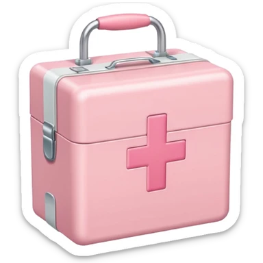 Pastel Pink medical box sticker