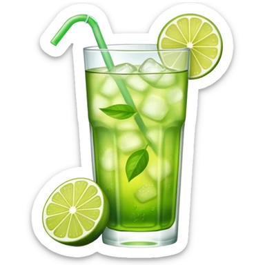 Green lime Iced Tea sticker