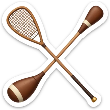 Hurley and sliotar as in what's used for the Irish sport  sticker