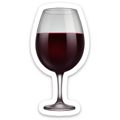 Red wine sticker