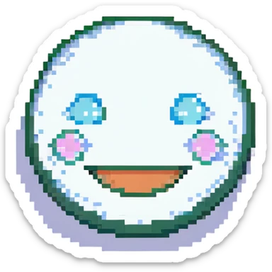 happy smiling face icon for desktop sticker